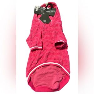 Pink Canada Pooch Towel Hoodie for Dogs
